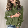 Pull Col Roulé Léger Femme avec Détails Élégants