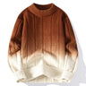 Herrenpullover mit Farbverlauf – Moderner Rundhalspullover aus Strick