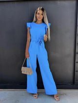 Eleganter und bequemer Overall mit Schmetterlingsärmeln