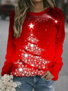 Weihnachts-Pullover Damen – Winter-Sweatshirt mit Rentiermotiv