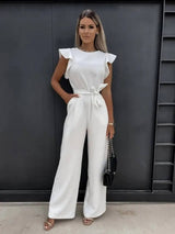 Eleganter und bequemer Overall mit Schmetterlingsärmeln