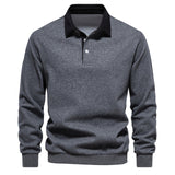 Elegantes Langarm-Poloshirt für Herren mit klassischem Kragen