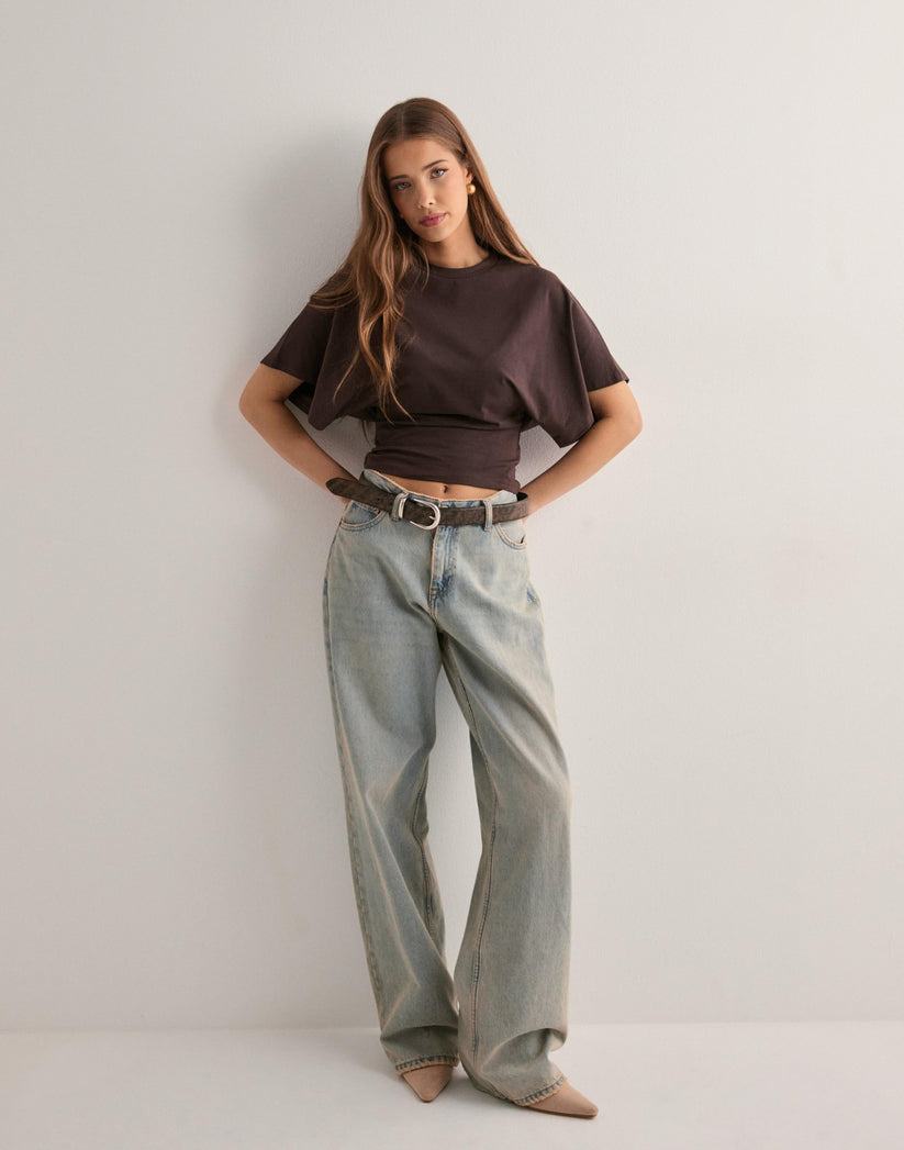 T-Shirt mit weitem Schnitt und bequemer Passform