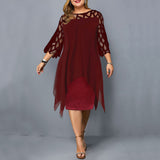 Elegantes Midi-Kleid Große Größen Eleganz und Komfort