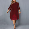 Elegantes Midi-Kleid Große Größen Eleganz und Komfort