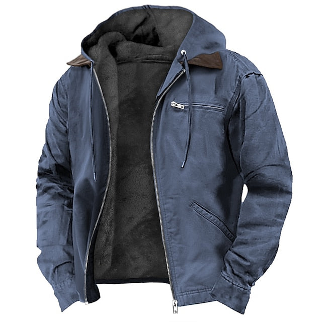 Herren-Fleecejacke – Warmer Wintermantel mit weichem Futter
