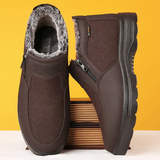 Men's Winter Boots – Warm Shoes with Zipper and Non-Slip Sole