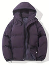 Unisex gesteppter Wintermantel – Warme Daunenjacke mit Kapuze