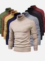 Pull Col Roulé Homme en Coton Doux, Design Intemporel