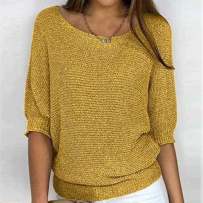 Pull femme confortable et polyvalent en tissu respirant