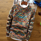 Herrenpullover mit Muster – Warmer Strickpullover im Vintage-Stil