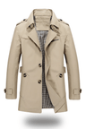 Trenchcoat mit umgeschlagenem Kragen und klassischer Eleganz