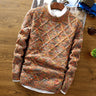 Herrenpullover mit Muster – Warmer Strickpullover im Vintage-Stil