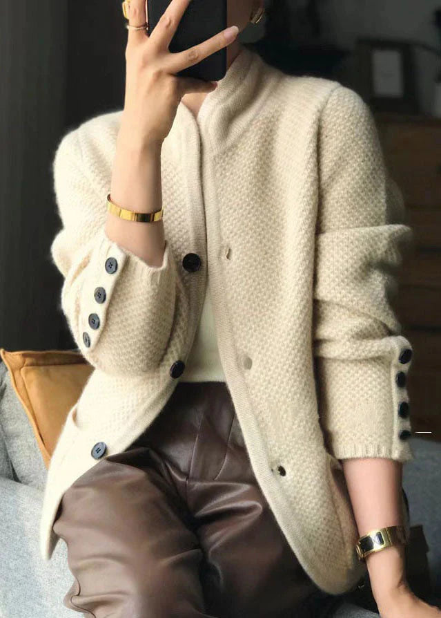 Damen Strickweste – Eleganter Cardigan mit Knöpfen
