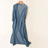 Langer eleganter Damen-Gilet mit Komfort und Stil