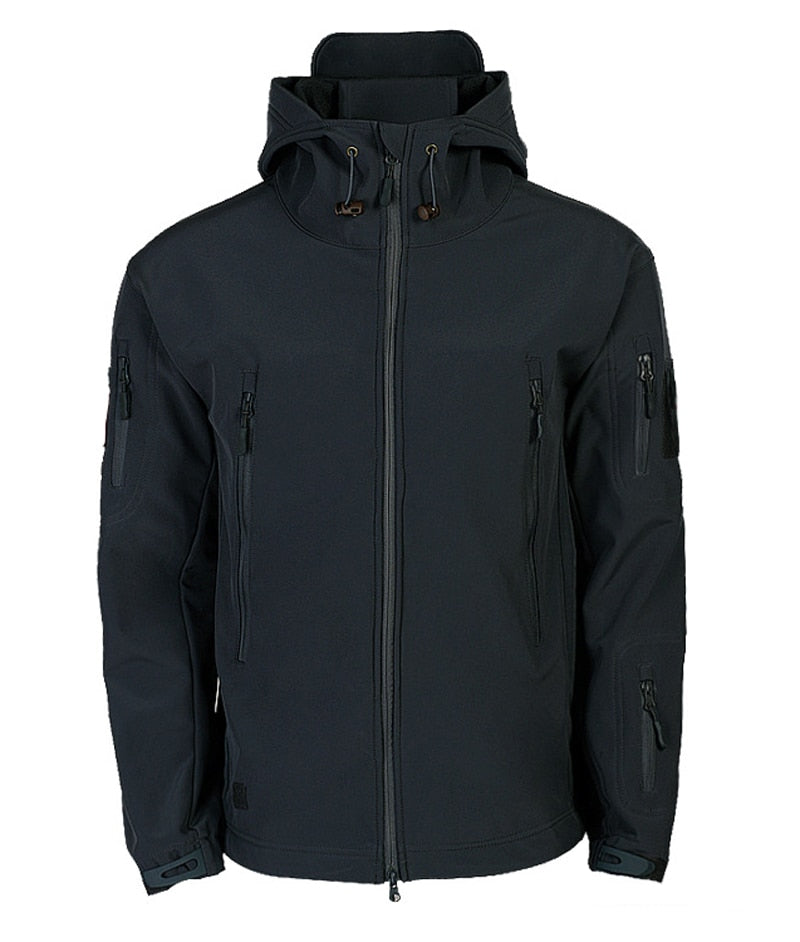 Softshell-Jacke Herren Outdoor – Taktisches Design mit Kapuze