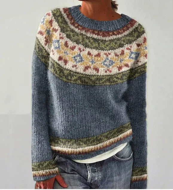 Retro-Pullover mit bequemen Schnitt und elegantem Design