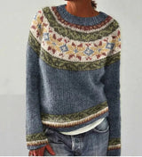Retro-Pullover mit bequemen Schnitt und elegantem Design
