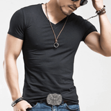 T-shirt Homme Col V Ajusté