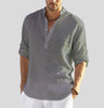 Chemise Élégante en Lin pour Homme avec Col