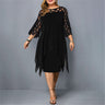 Elegantes Midi-Kleid Große Größen Eleganz und Komfort