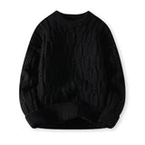 Gestreifter Herrenpullover – Moderner Rundhalspullover aus Strick