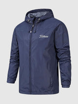 Unisex wasserdichte und atmungsaktive Midseason-Jacke mit Kapuze – Outdoor-Jacke
