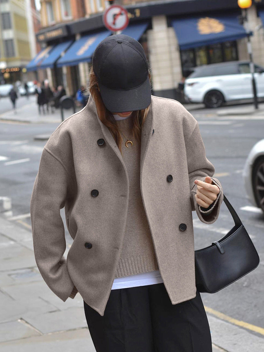 Manteau Oversize à Boutons pour Femmes - Élégant et Confortable