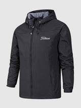 Unisex wasserdichte und atmungsaktive Midseason-Jacke mit Kapuze – Outdoor-Jacke