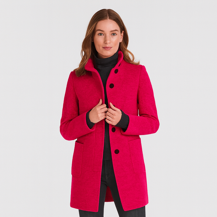 Eleganter Damenmantel – Klassisch, Stilvoll & Bequem