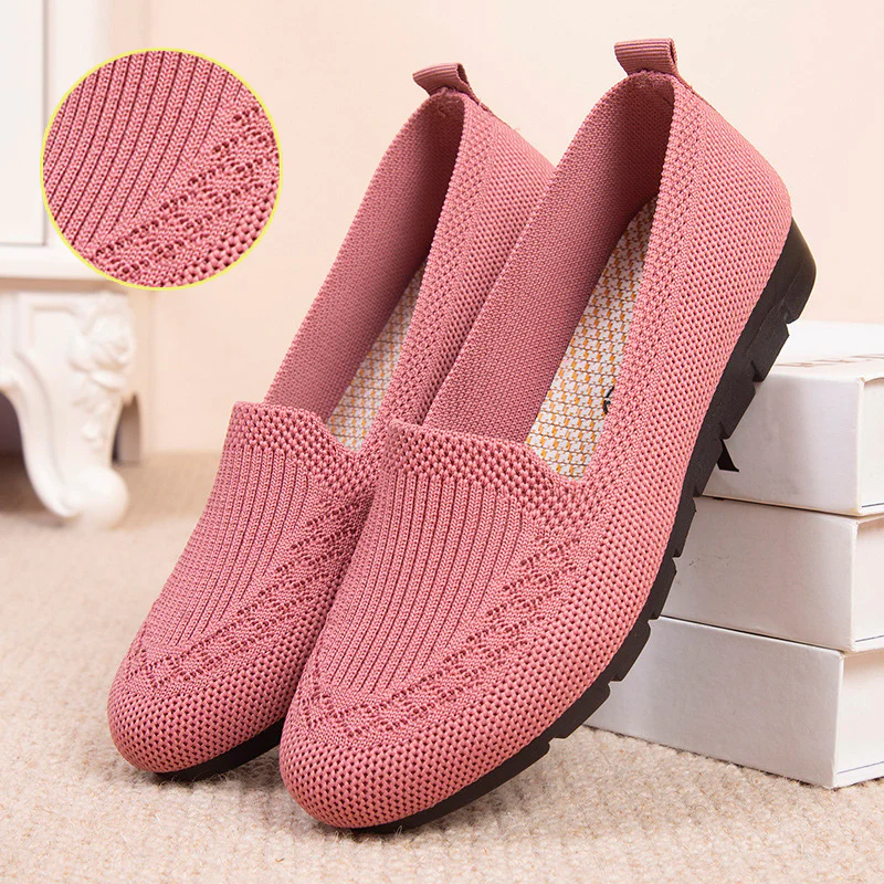 Leichte Damen Schuhe zum Hineinschlüpfen mit Fußgewölbestütze