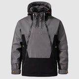 Herren Winterjacke Outdoor – Warmer Wasserdichter Anorak mit Kapuze