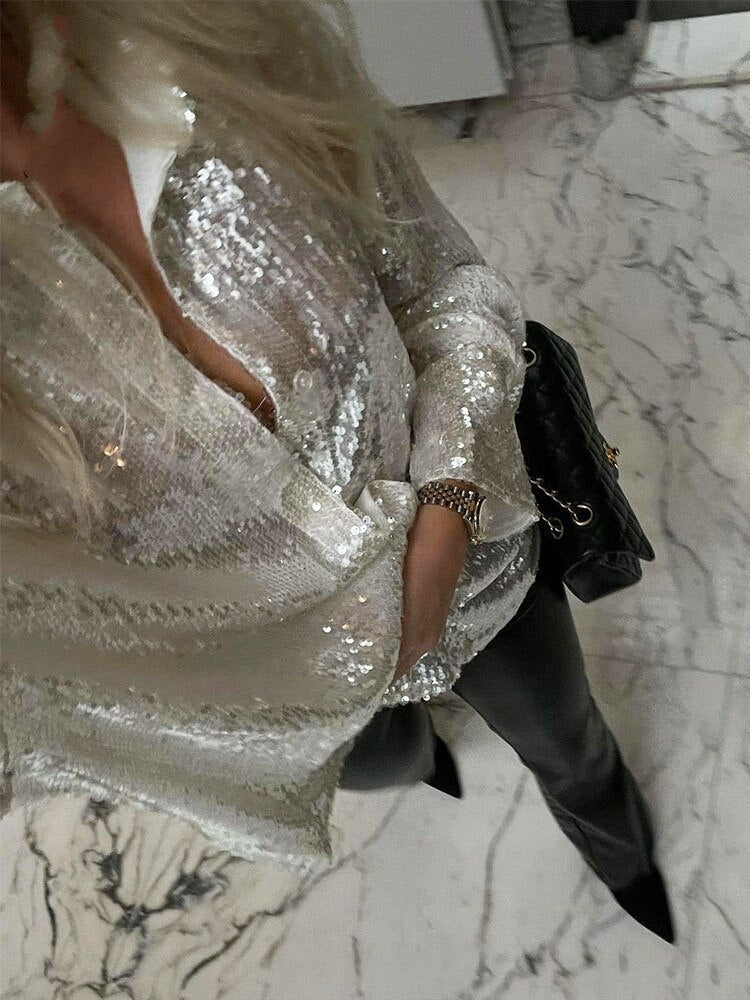Blouse Oversize Femme - Design Tendance et Confortable