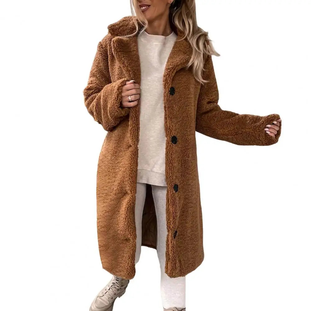 Warm and stylish teddy winter coat for women