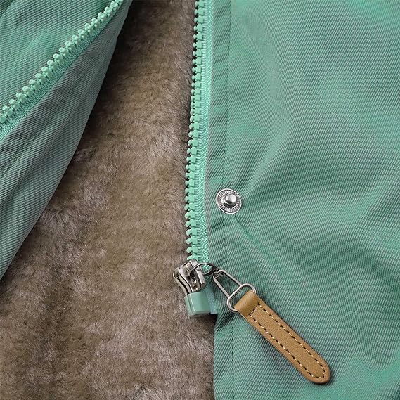 Damen-Wintermantel – Warmer Parka mit Fleece-Futter und Kapuze