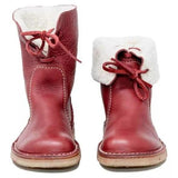 Warm winter boots with fur lining and stylish design