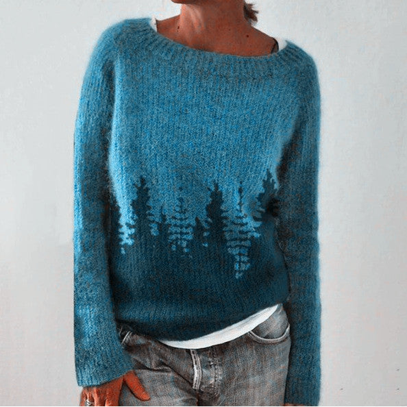 Damen Strickpullover im Retro-Stil für Herbst und Winter
