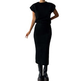 Elegantes Ensemble langer Rock und Oberteil für Damen