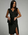 Midikleid Wickelkleid mit Eleganter Passform und Bequemem Stoff