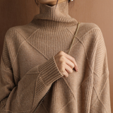 Damen Rollkragenpullover Luxus – Weich, Warm und Elegant mit hohem Kragen