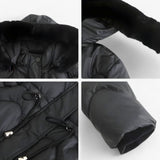 Damen Wintermantel – Elegante und warme Jacke mit Pelzkragen und Kapuze