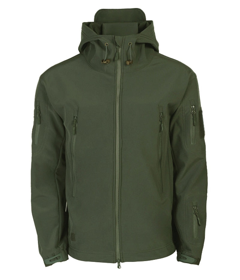 Softshell-Jacke Herren Outdoor – Taktisches Design mit Kapuze