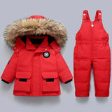 Kinder-Winterset – Warme Jacke mit Hose und Kapuze