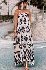 Elegantes Aztekisches Sommerkleid mit asymmetrischem Saum
