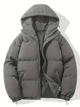 Unisex gesteppter Wintermantel – Warme Daunenjacke mit Kapuze