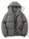 Unisex gesteppter Wintermantel – Warme Daunenjacke mit Kapuze
