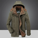 Herren Wintermantel mit Kapuze – Warme Parka mit weichem Futter
