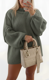 Women's Oversized Knit Sweater – Casual and Comfortable Winter Sweater