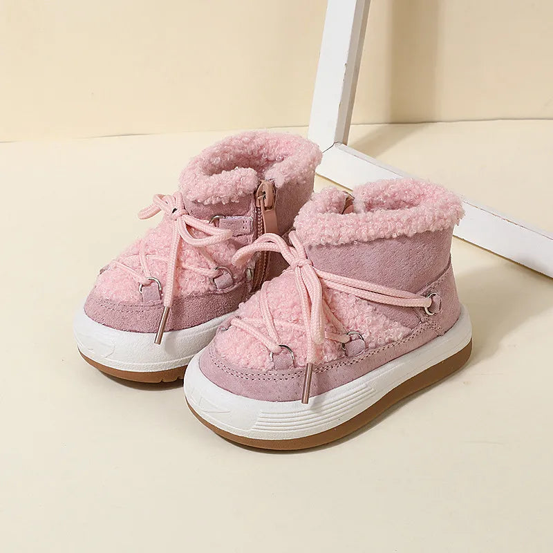 Baby-Winterschuhe – Warme, gefütterte, rutschfeste Hausschuhe