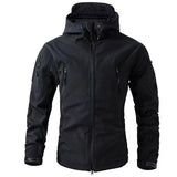 Softshell-Jacke Herren – Wasserdichte Outdoor-Jacke mit Kapuze und Taschen